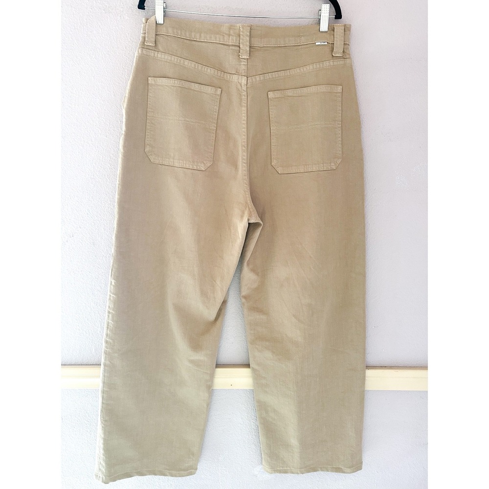 Mother Superior The Quartet Breaker Skimp Dark‎ Khaki Wide Leg Jeans Size 33 - Picture 6 of 6